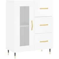 Berkfield Home Sideboard High Gloss White 69.5x34x90 cm Engineered Wood