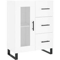 Berkfield Home Sideboard High Gloss White 69.5x34x90 cm Engineered Wood