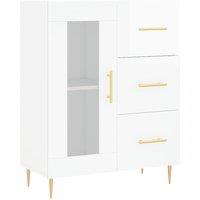 Berkfield Home Sideboard High Gloss White 69.5x34x90 cm Engineered Wood