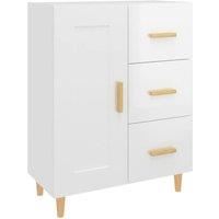 Berkfield Home Sideboard High Gloss White 69.5x34x90 cm Engineered Wood