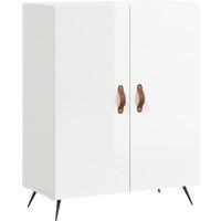 Berkfield Home Sideboard High Gloss White 69.5x34x90 cm Engineered Wood