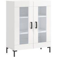 Berkfield Home Sideboard High Gloss White 69.5x34x90 cm Engineered Wood