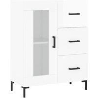 Berkfield Home Sideboard High Gloss White 69.5x34x90 cm Engineered Wood