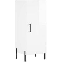 Berkfield Home Sideboard High Gloss White 34.5x34x90 cm Engineered Wood