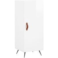 Berkfield Home Sideboard High Gloss White 34.5x34x90 cm Engineered Wood
