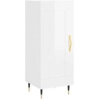 Berkfield Home Sideboard High Gloss White 34.5x34x90 cm Engineered Wood