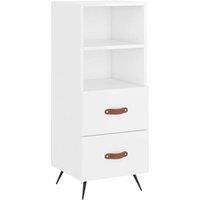 Berkfield Home Sideboard High Gloss White 34.5x34x90 cm Engineered Wood