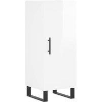Berkfield Home Sideboard High Gloss White 34.5x34x90 cm Engineered Wood