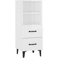 Berkfield Home Sideboard High Gloss White 34.5x34x90 cm Engineered Wood