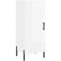 Berkfield Home Sideboard High Gloss White 34.5x34x90 cm Engineered Wood