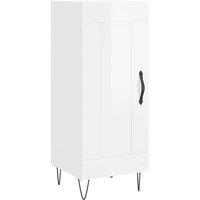 Berkfield Home Sideboard High Gloss White 34.5x34x90 cm Engineered Wood