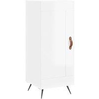 Berkfield Home Sideboard High Gloss White 34.5x34x90 cm Engineered Wood