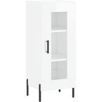 Berkfield Home Sideboard High Gloss White 34.5x34x90 cm Engineered Wood