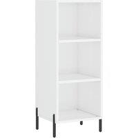 Berkfield Home Sideboard High Gloss White 34.5x32.5x90 cm Engineered Wood