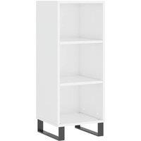 Berkfield Home Sideboard High Gloss White 34.5x32.5x90 cm Engineered Wood