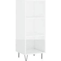 Berkfield Home Sideboard High Gloss White 34.5x32.5x90 cm Engineered Wood