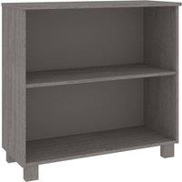 Berkfield Home Sideboard HAMAR Light Grey 85x35x80 cm Solid Wood Pine | Size: 85 x 35 x 80 cm