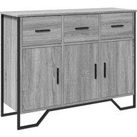 Berkfield Home Sideboard Grey Sonoma 97x32.5x74.5 cm Engineered Wood