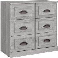 Berkfield Home Sideboard Grey Sonoma 70x35.5x67.5 cm Engineered Wood