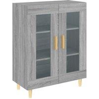 Berkfield Home Sideboard Grey Sonoma 69.5x34x90 cm Engineered Wood