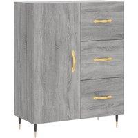 Berkfield Home Sideboard Grey Sonoma 69.5x34x90 cm Engineered Wood