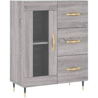 Berkfield Home Sideboard Grey Sonoma 69.5x34x90 cm Engineered Wood