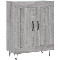 Berkfield Home Sideboard Grey Sonoma 69.5x34x90 cm Engineered Wood