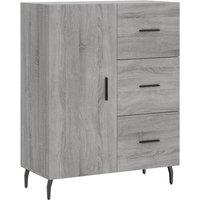 Berkfield Home Sideboard Grey Sonoma 69.5x34x90 cm Engineered Wood