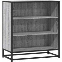 Berkfield Home Sideboard Grey Sonoma 68x35x76 cm Engineered Wood & Metal | Size: 68 x 35 x 76 cm