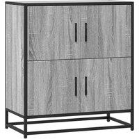 Berkfield Home Sideboard Grey Sonoma 68x35x76 cm Engineered Wood | Size: 68 x 35 x 76 cm