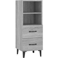 Berkfield Home Sideboard Grey Sonoma 34.5x34x90 cm Engineered Wood