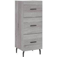 Berkfield Home Sideboard Grey Sonoma 34.5x34x90 cm Engineered Wood