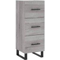 Berkfield Home Sideboard Grey Sonoma 34.5x34x90 cm Engineered Wood