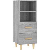 Berkfield Home Sideboard Grey Sonoma 34.5x34x90 cm Engineered Wood