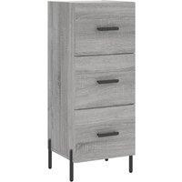 Berkfield Home Sideboard Grey Sonoma 34.5x34x90 cm Engineered Wood