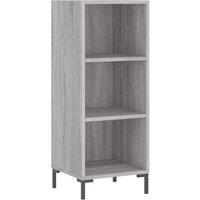 Berkfield Home Sideboard Grey Sonoma 34.5x32.5x90 cm Engineered Wood