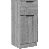 Berkfield Home Sideboard Grey Sonoma 30x30x70 cm Engineered Wood | Size: 30 x 30 x 70 cm
