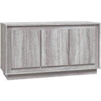 Berkfield Home Sideboard Grey Sonoma 102x35x55 cm Engineered Wood | Size: 102 x 35 x 55 cm