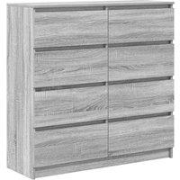 Berkfield Home Sideboard Grey Sonoma 100x35x99 cm Engineered Wood | Size: 100 x 35 x 99 cm