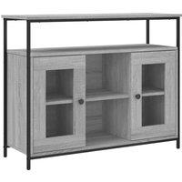Berkfield Home Sideboard Grey Sonoma 100x35x80 cm Engineered Wood | Size: 100 x 35 x 80 cm