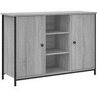 Berkfield Home Sideboard Grey Sonoma 100x35x70 cm Engineered Wood | Size: 100 x 35 x 70 cm