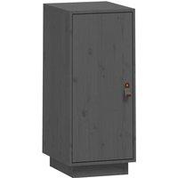 Berkfield Home Sideboard Grey 34x40x75 cm Solid Wood Pine | Size: 34 x 40 x 75 cm