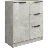 Berkfield Home Sideboard Concrete Grey Engineered Wood