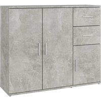 Berkfield Home Sideboard Concrete Grey 91x29.5x75 cm Engineered Wood