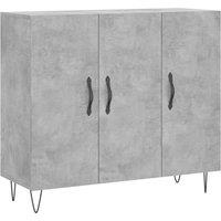 Berkfield Home Sideboard Concrete Grey 90x34x80 cm Engineered Wood | Size: 90 x 34 x 80 cm