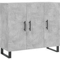 Berkfield Home Sideboard Concrete Grey 90x34x80 cm Engineered Wood | Size: 90 x 34 x 80 cm