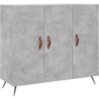 Berkfield Home Sideboard Concrete Grey 90x34x80 cm Engineered Wood | Size: 90 x 34 x 80 cm