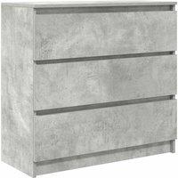 Berkfield Home Sideboard Concrete Grey 80x35x76 cm Engineered Wood | Size: 80 x 35 x 76 cm
