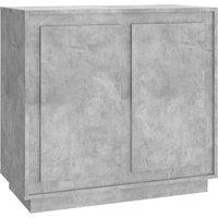 Berkfield Home Sideboard Concrete Grey 80x34x75 cm Engineered Wood | Size: 80 x 34 x 75 cm