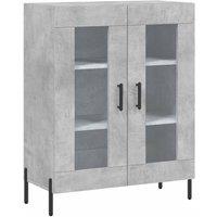 Berkfield Home Sideboard Concrete Grey 69.5x34x90 cm Engineered Wood